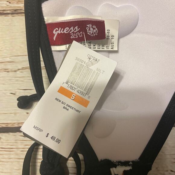 Guess Bikini Top Womens Small Animal Print Leopard Brown Tan Swim Bra Beach Pool - Picture 5 of 6